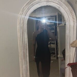 tight fit one shoulder dress